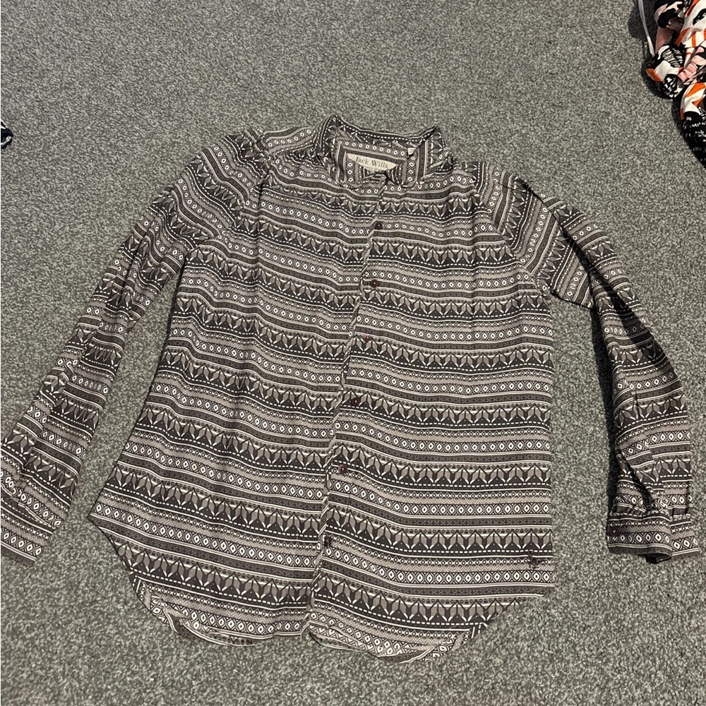 Jack Wills Monochrome Geometric Shirt